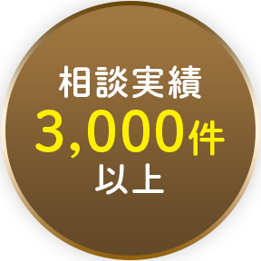 相談実績3,000件以上